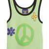 Women Coney Island Picnic | Peace Power Ribbed Ringer Tank Top