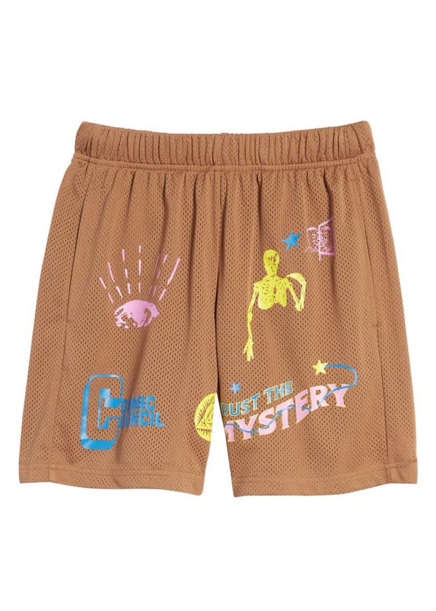 Men Coney Island Picnic | Trust The Mystery Mesh Shorts Brown