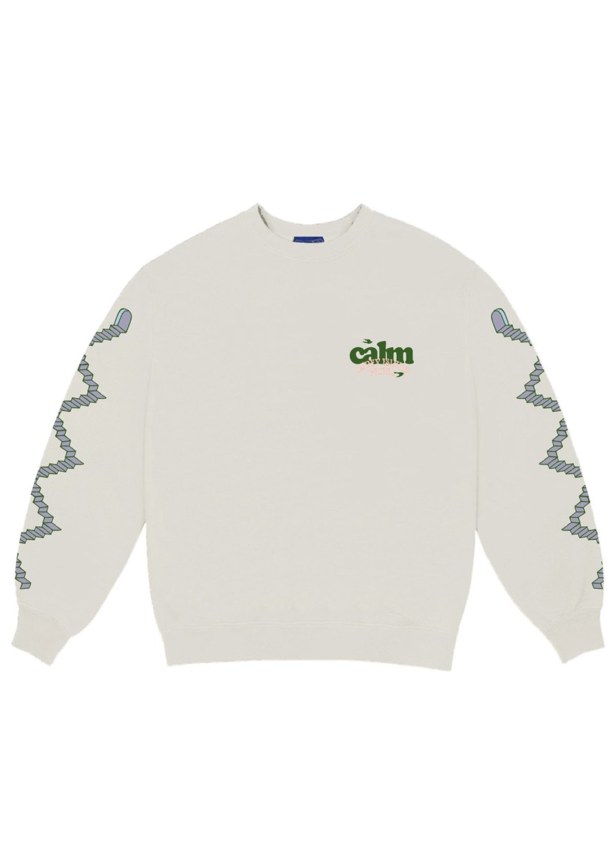 Women Coney Island Picnic | Interpersonal Calm Graphic Sweatshirt Almond Milk