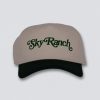 Men Coney Island Picnic | Sky Ranch Snapback Hat Cream/Dark Green