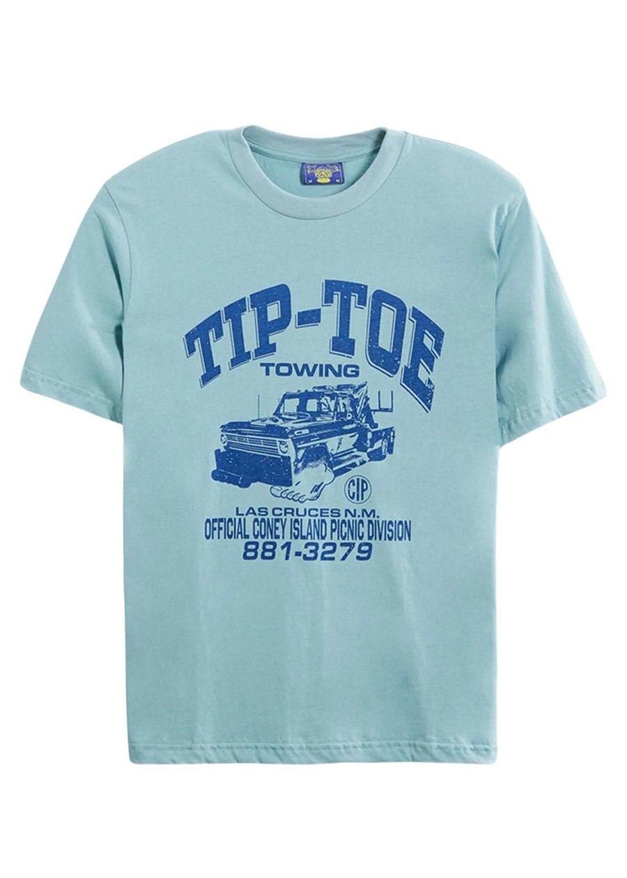 Men Coney Island Picnic | Tip-Toe Towing Short Sleeve Graphic Tee Blue