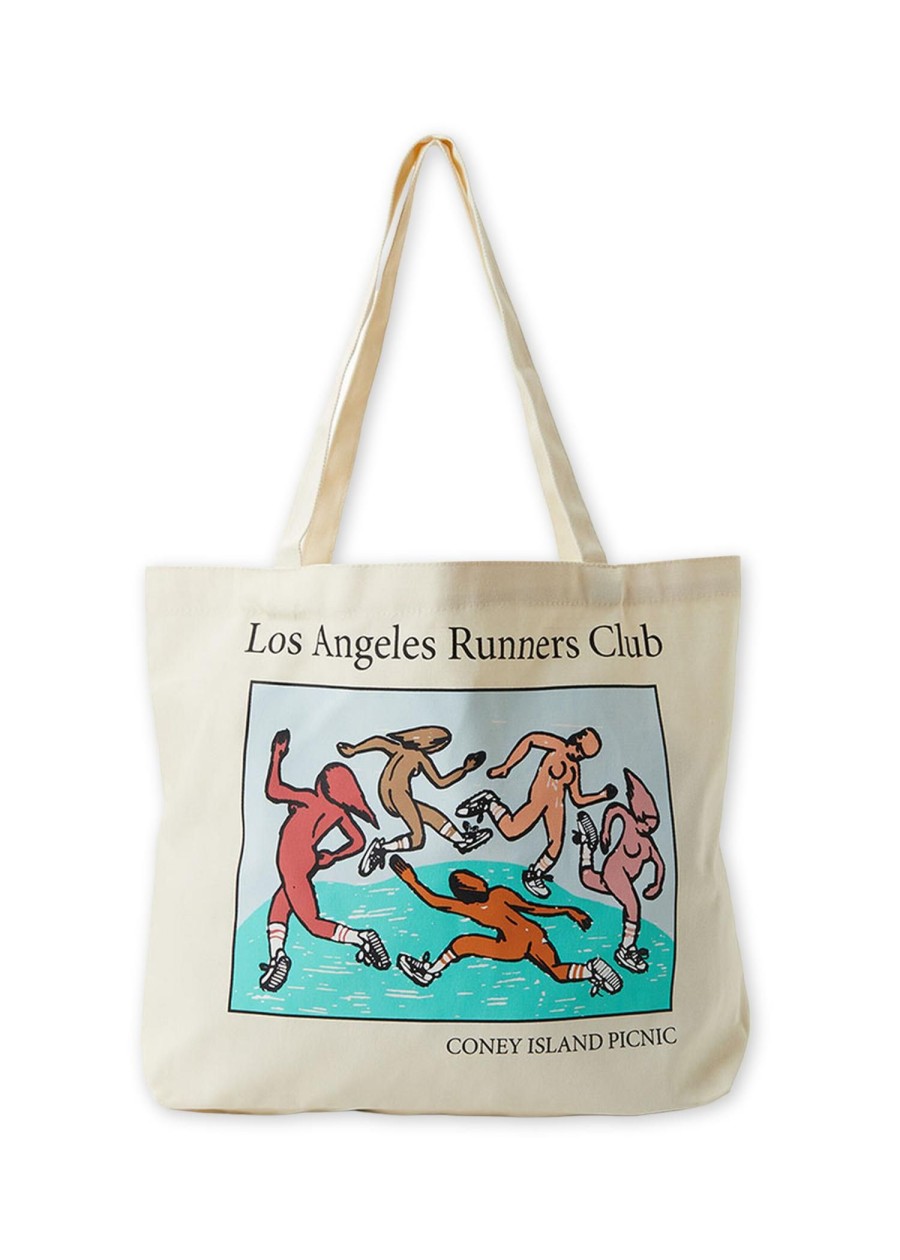 Accessories Coney Island Picnic | Los Angeles Runners Club Tote Bag Beige