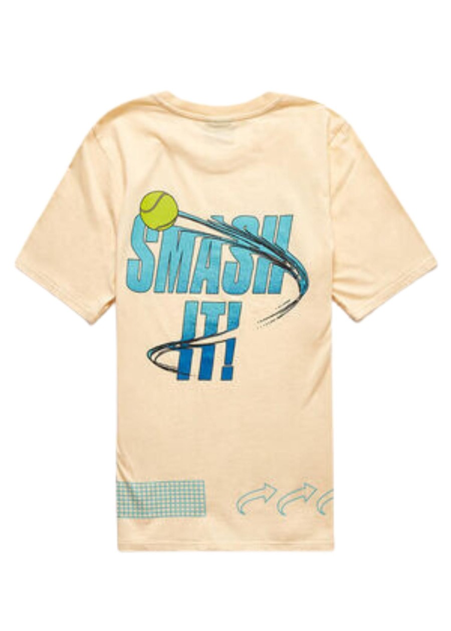 Men Coney Island Picnic | Smash It! Tennis Graphic Short Sleeve Tee Cream