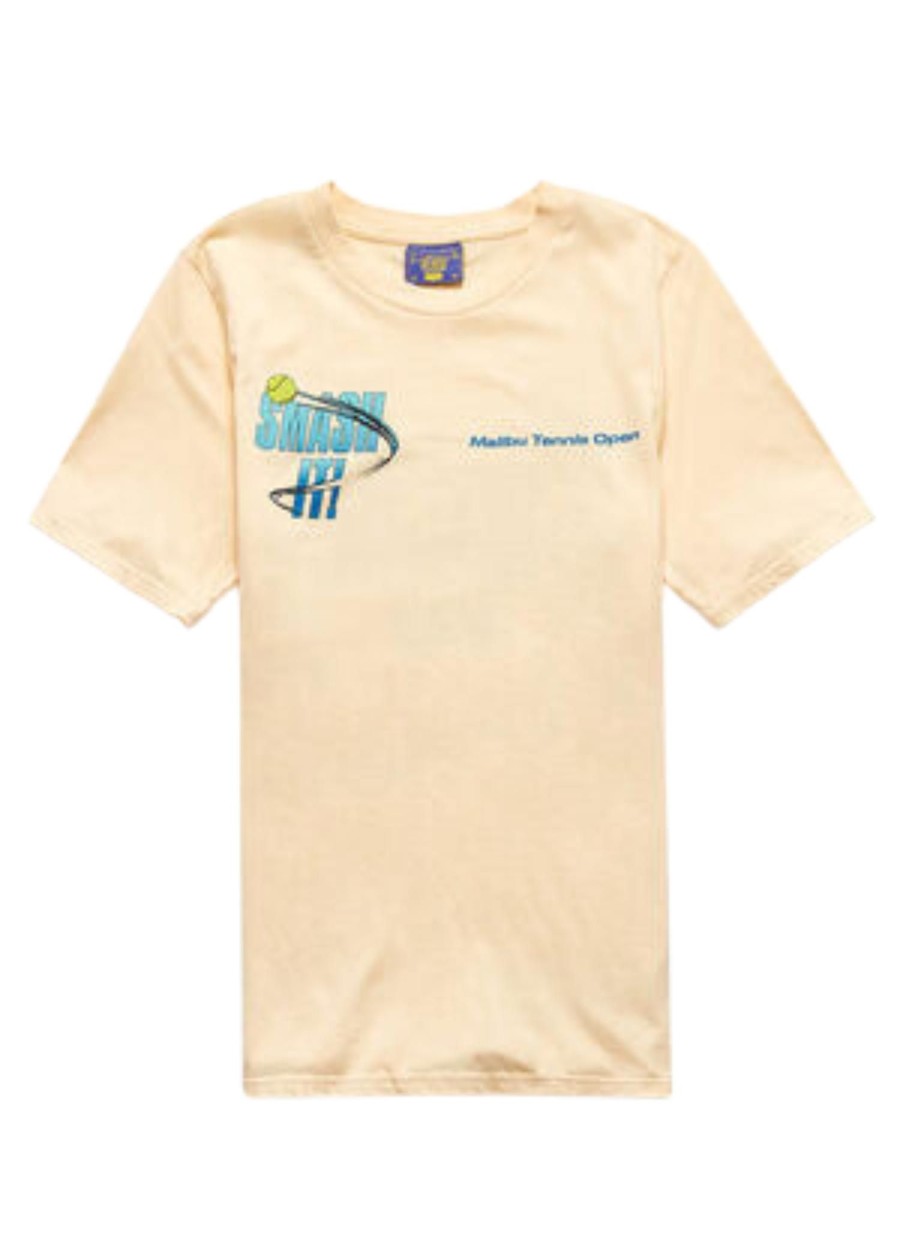 Men Coney Island Picnic | Smash It! Tennis Graphic Short Sleeve Tee Cream