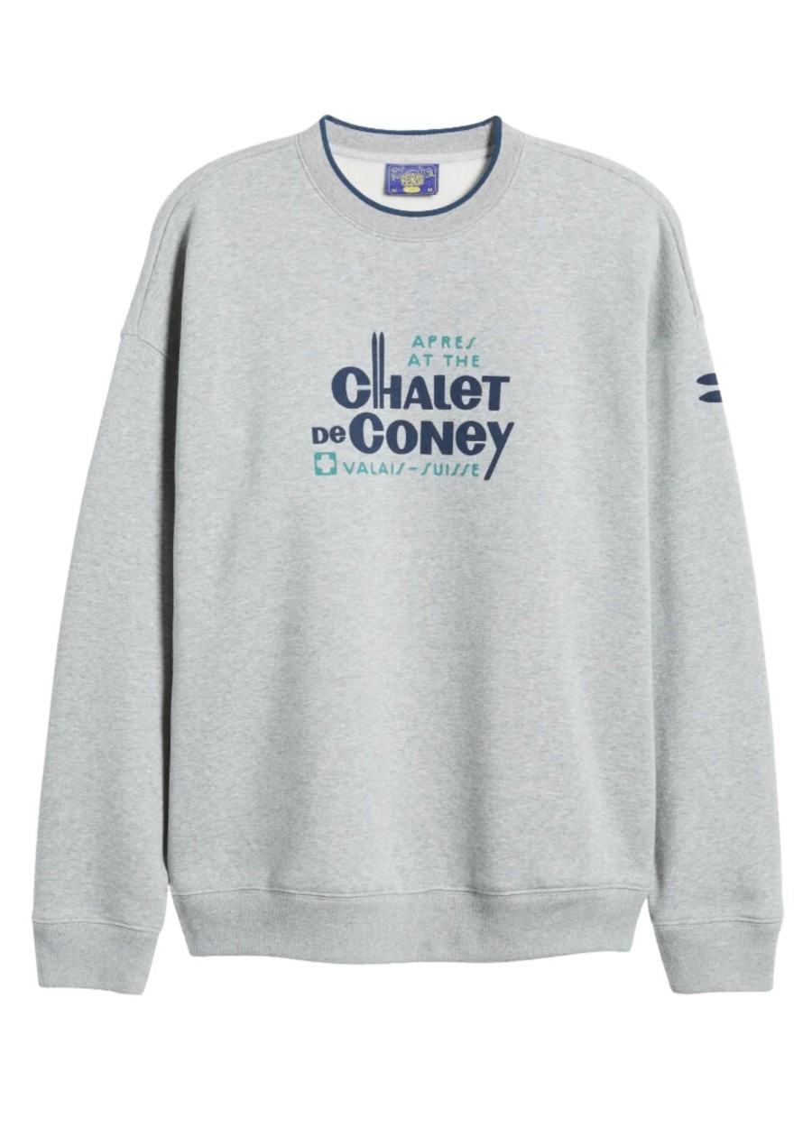 Men Coney Island Picnic | Chalet De Coney Graphic Sweatshirt Light Heather Gray