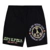 Men Coney Island Picnic | Fun Guy Nature Club Nylon Shorts Black