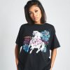 Women Coney Island Picnic | Psychedelic Surf Society Short Sleeve Tee Black