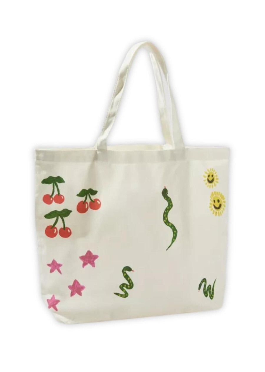 Accessories Coney Island Picnic | Art Doodles Tote Bag Coconut Milk