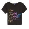 Women Coney Island Picnic | Coney Island Wellness Center Cropped Baby Tee Black