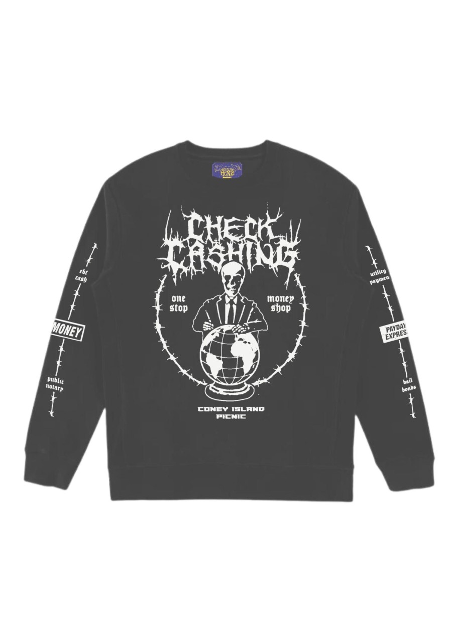 Women Coney Island Picnic | Check Cashing Graphic Sweatshirt