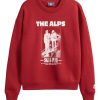 Women Coney Island Picnic | The Alps Fleece Graphic Sweatshirt Burgundy