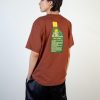 Men Coney Island Picnic | Sun Chasers Short Sleeve Graphic Tee Brown