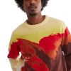 Men Coney Island Picnic | Rogue Wave Crew Knit Sweater Multi