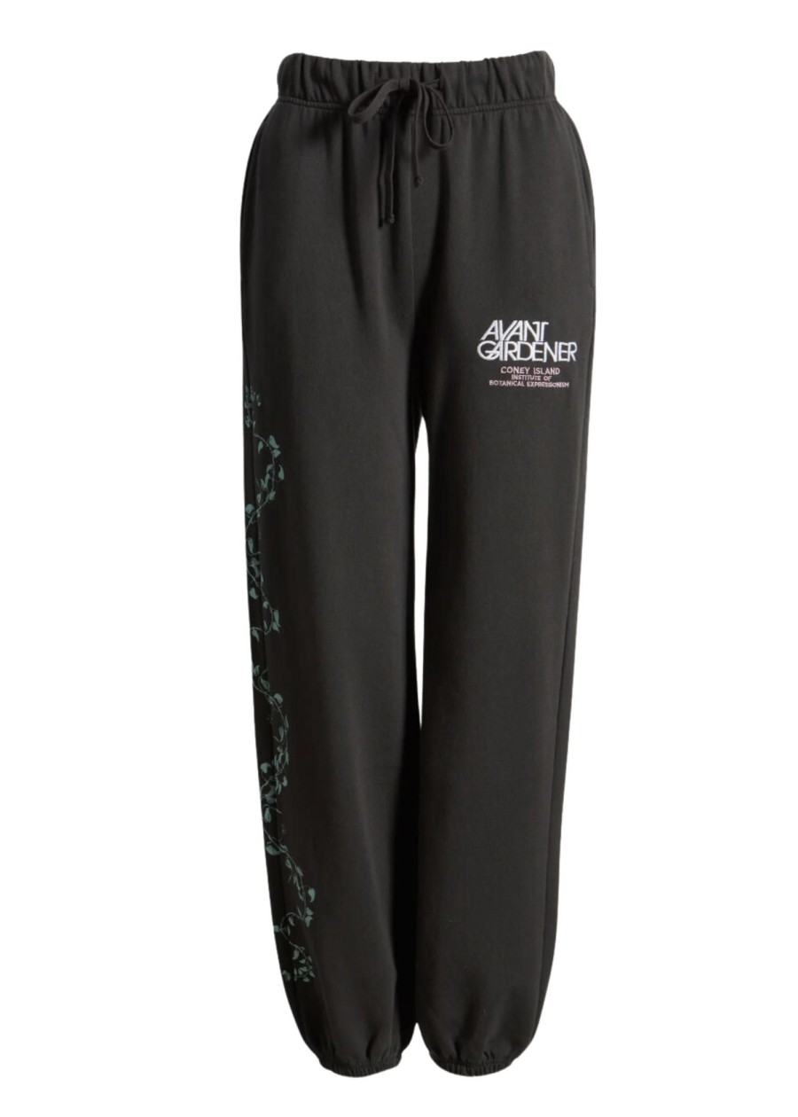 Women Coney Island Picnic | Avant Gardener Graphic Sweatpants Black