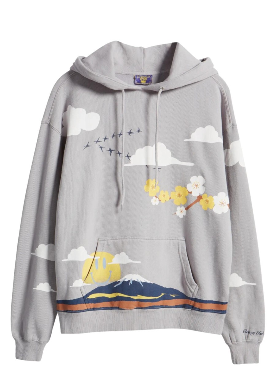 Women Coney Island Picnic | Mt. Smile Graphic Fleece Hoodie Sleet