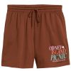 Men Coney Island Picnic | Cip Badminton Club Graphic Mesh Shorts Brown