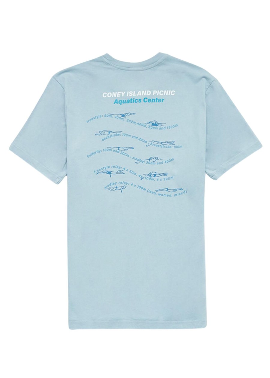 Men Coney Island Picnic | Aquatics Short Sleeve Graphic Tee Celestial Blue