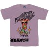 Women Coney Island Picnic | Psychedelic Research Graphic Short Sleeve Tee Lavender