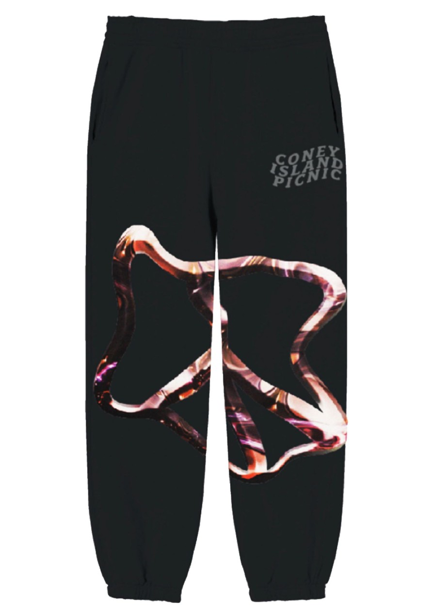 Men Coney Island Picnic | Inner Peace Seekers Graphic Sweatpants Black