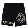 Men Coney Island Picnic | Fun Guy Nature Club Nylon Shorts Black