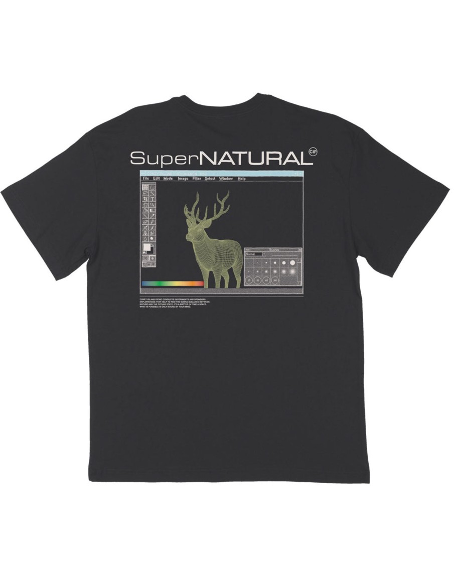 Men Coney Island Picnic | Supernatural Graphic Short Sleeve Tee Black