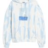 Women Coney Island Picnic | Peace From French Riviera Graphic Pullover Hoodie Td Light Blue