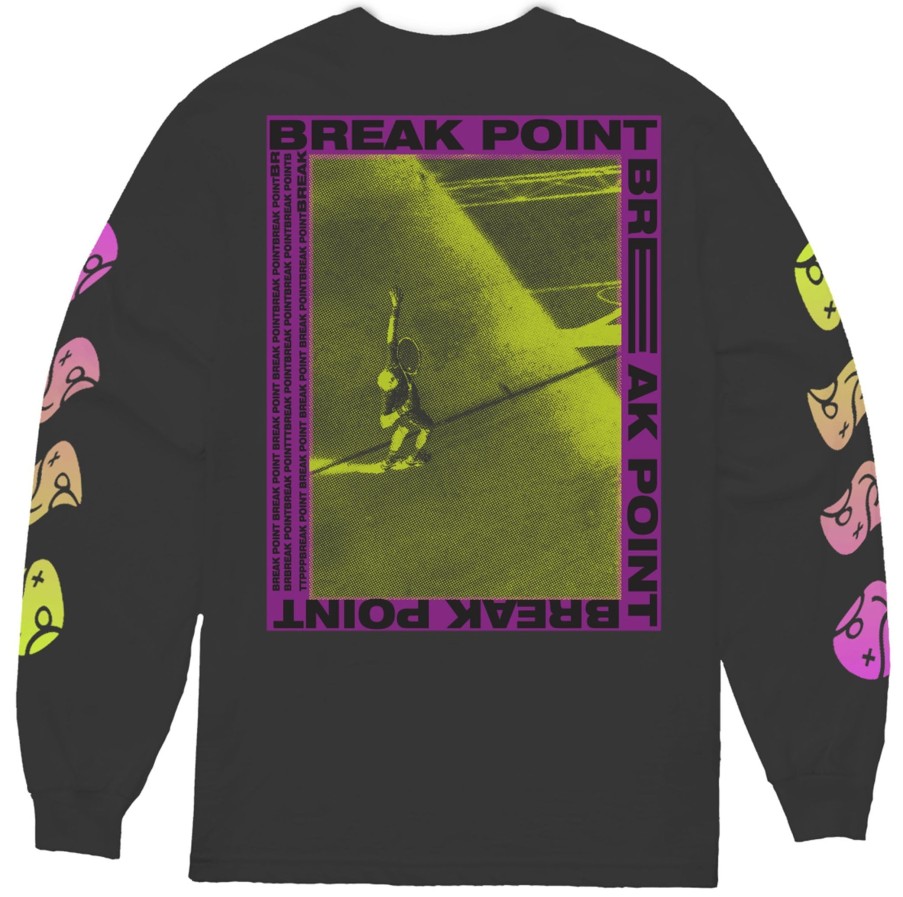 Women Coney Island Picnic | Break Point Tennis Graphic Long Sleeve Tee Gray