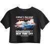 Women Coney Island Picnic | Coney Island Import Nights Puff Print Cropped Boxy Tee Black