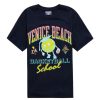 Men Coney Island Picnic | Venice Basketball Short Sleeve Tee Navy