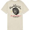 Men Coney Island Picnic | Wheels & Tires Short Sleeve Graphic Tee Almond Milk