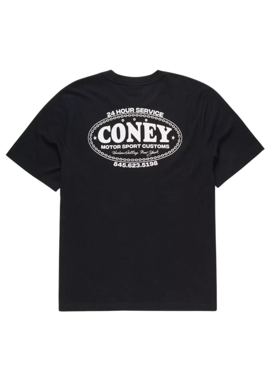 Men Coney Island Picnic | Motor Sports Customs Graphic Short Sleeve Tee Black