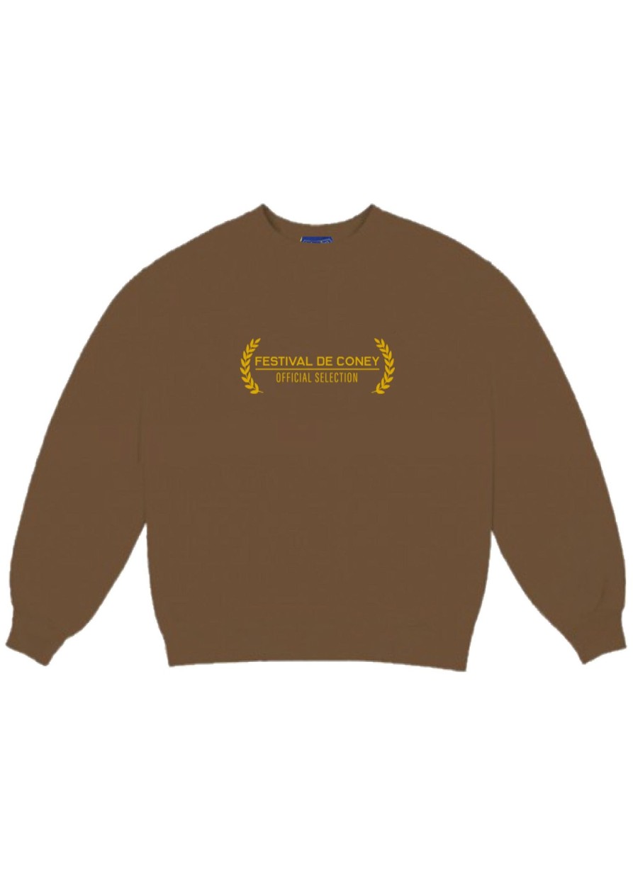 Women Coney Island Picnic | Festival De Coney Graphic Sweatshirt Brown