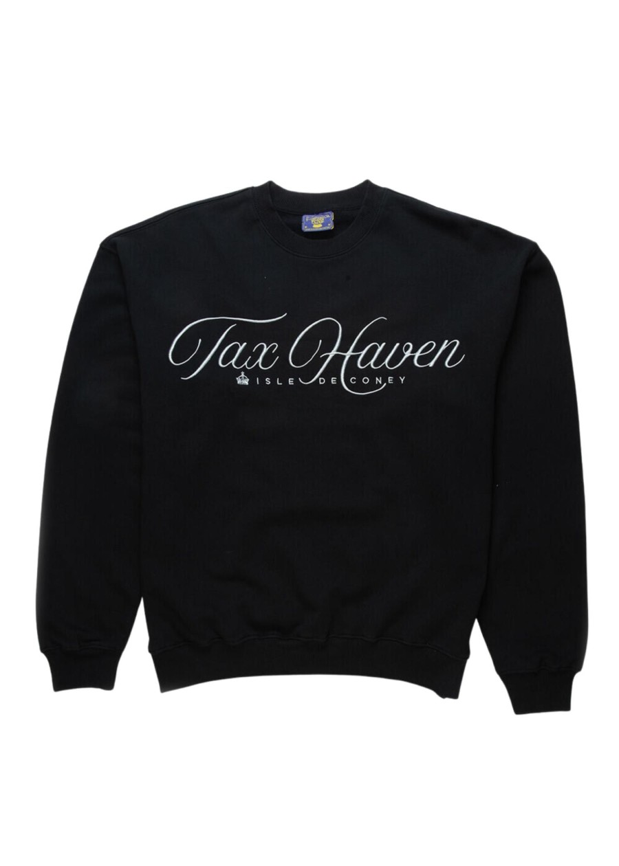 Men Coney Island Picnic | Tax Haven Graphic Sweatshirt Black