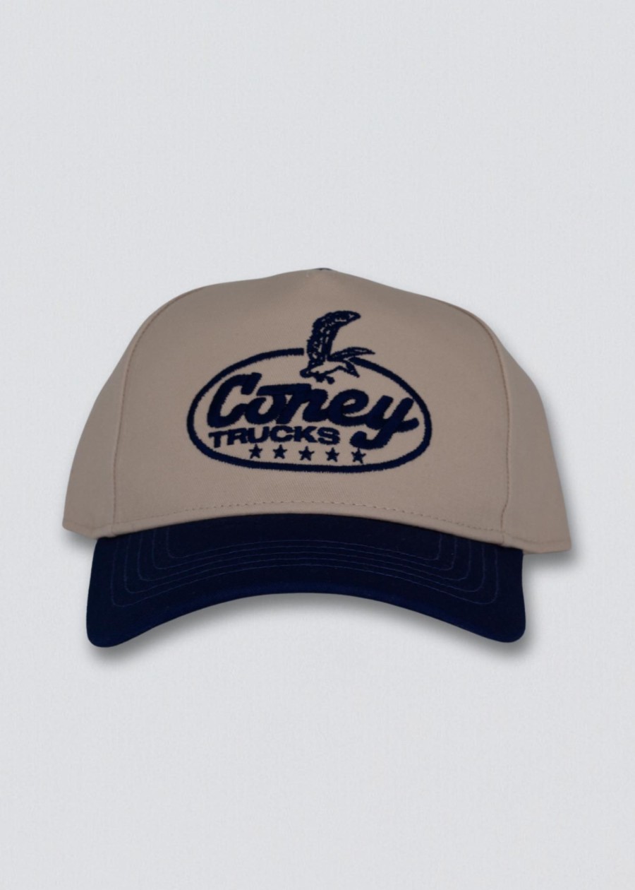 Men Coney Island Picnic | Coney Trucks Snapback Hat Off White/Blue