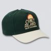 Men Coney Island Picnic | Sun Chasers Snapback Hat Dark Green/Oatmeal