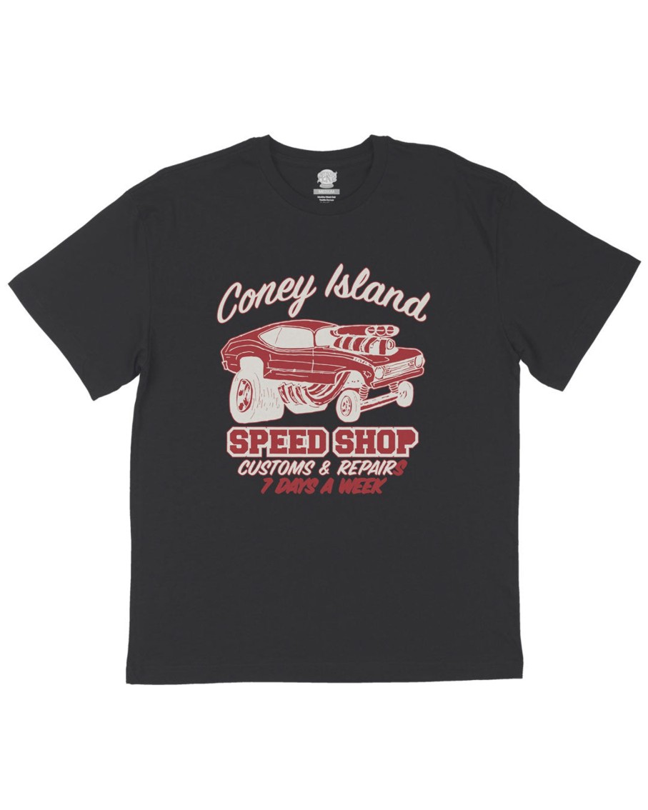 Men Coney Island Picnic | Coney Island Speed Shop Graphic Short Sleeve Tee Black