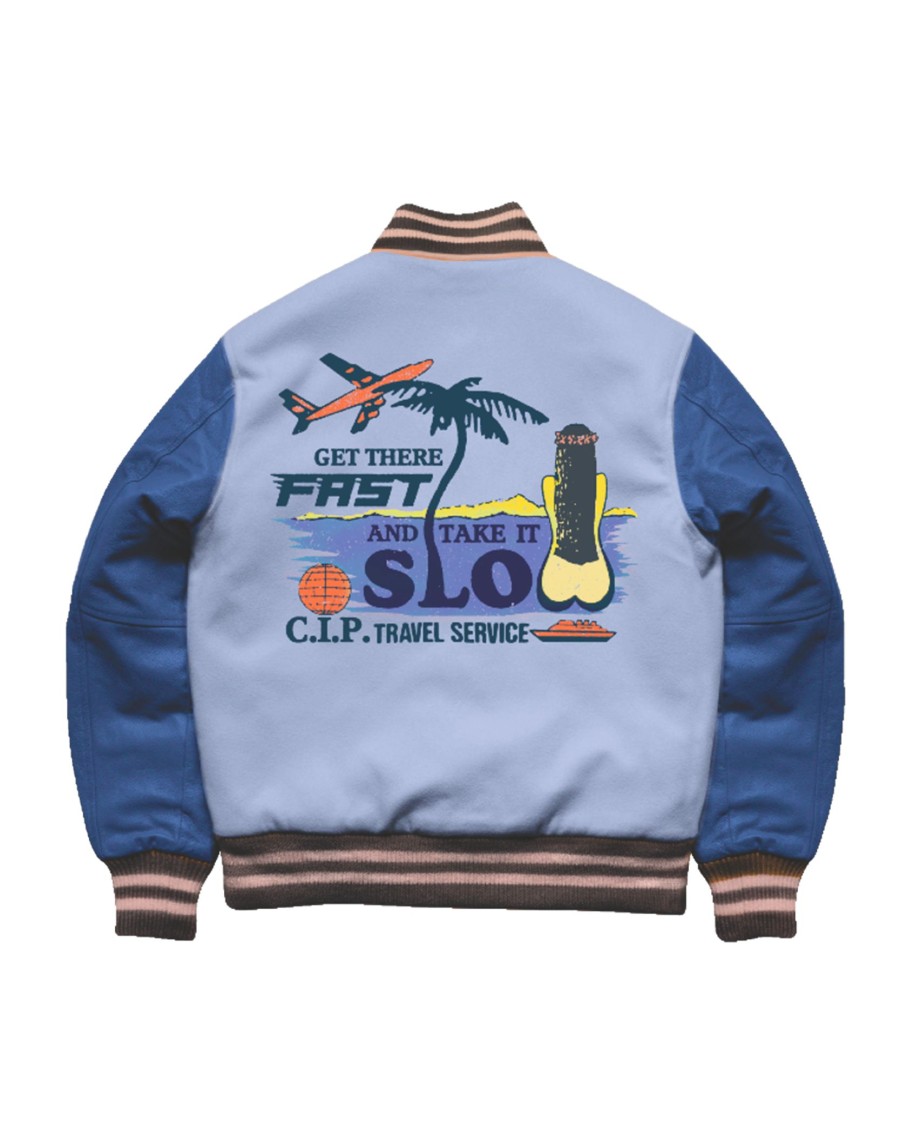 Men Coney Island Picnic | Cip Travel Service Varsity Jacket Kentucky Blue