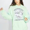 Women Coney Island Picnic | Wheel Of Positive Mind Graphic Pullover Hoodie Green