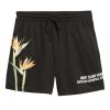 Men Coney Island Picnic | Paradise Graphic Mesh Shorts Black