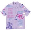 Men Coney Island Picnic | Cip Art School Rayon Camp Shirt Lilac