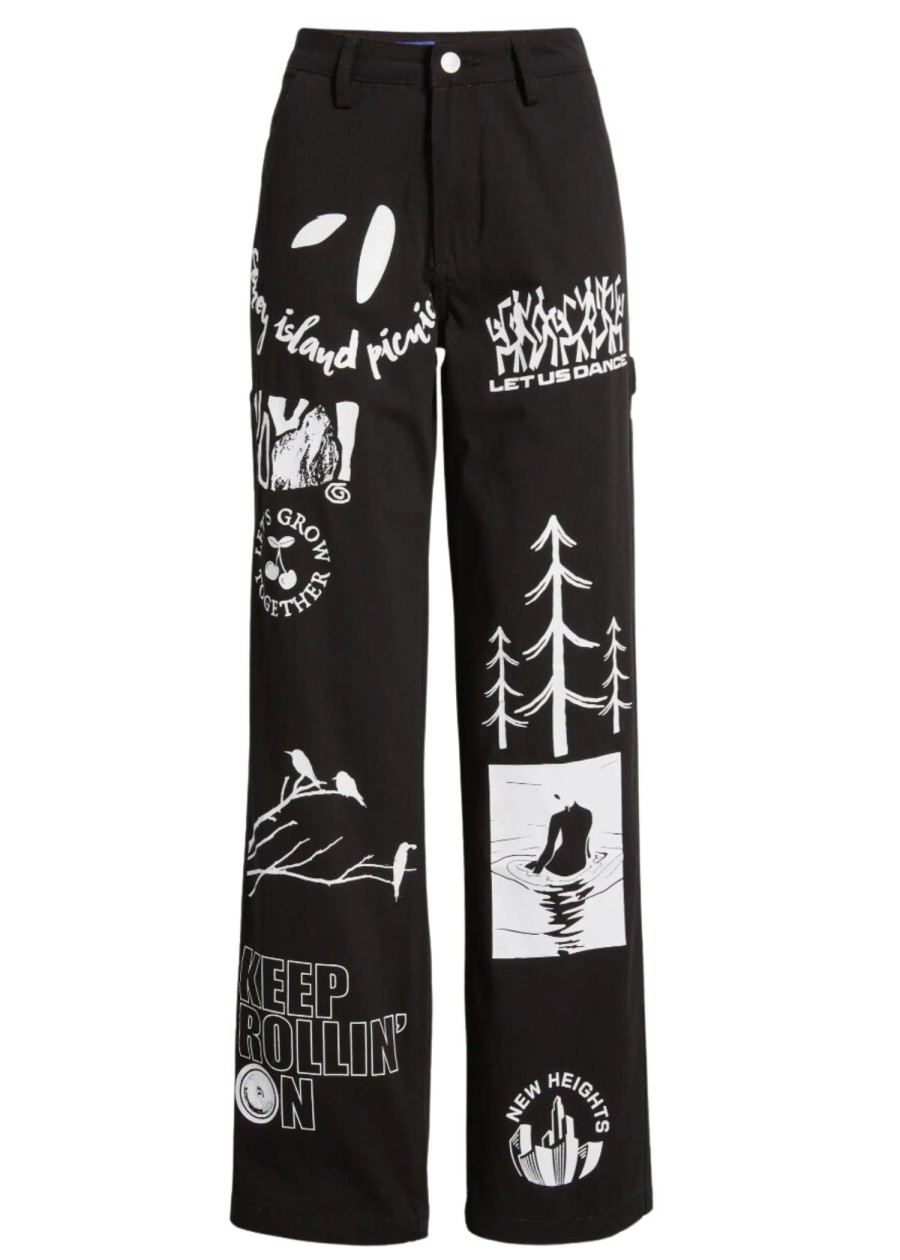 Women Coney Island Picnic | Serenity Now Carpenter Pants Black