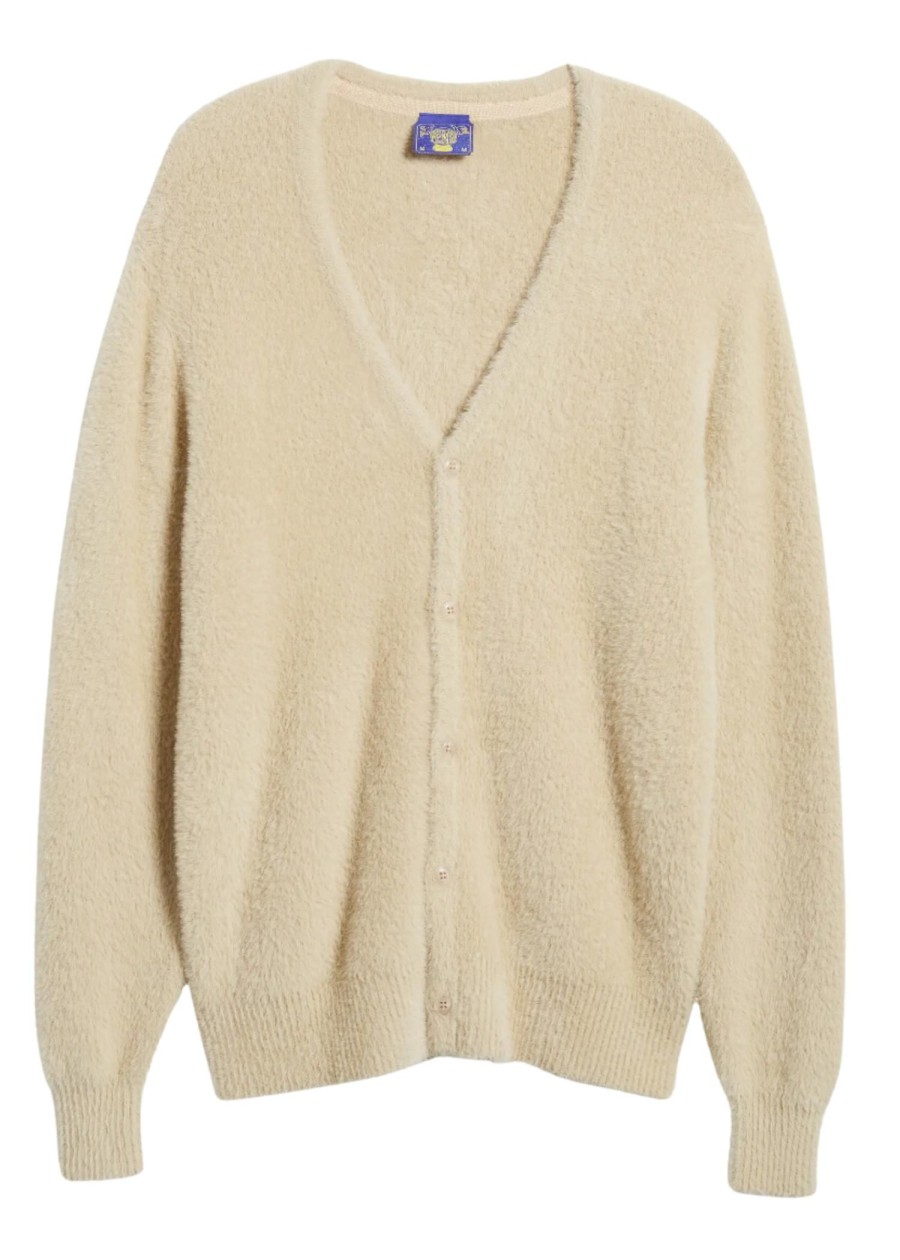 Men Coney Island Picnic | Men'S Fuzzy Cardigan Sweater