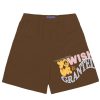 Men Coney Island Picnic | Wish Granted Graphic Mesh Shorts Bracken Brown