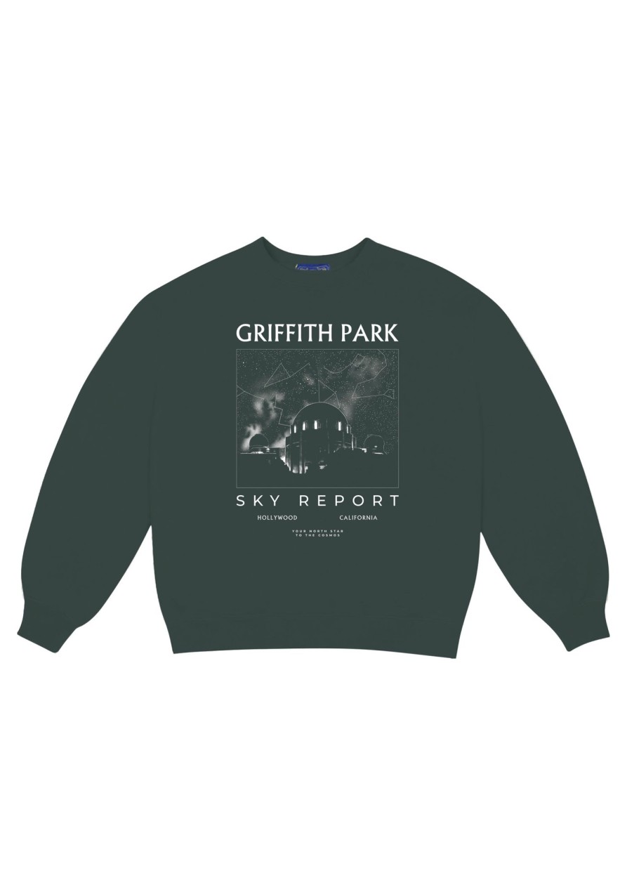 Women Coney Island Picnic | Griffith Park Sky Report Graphic Sweatshirt Black