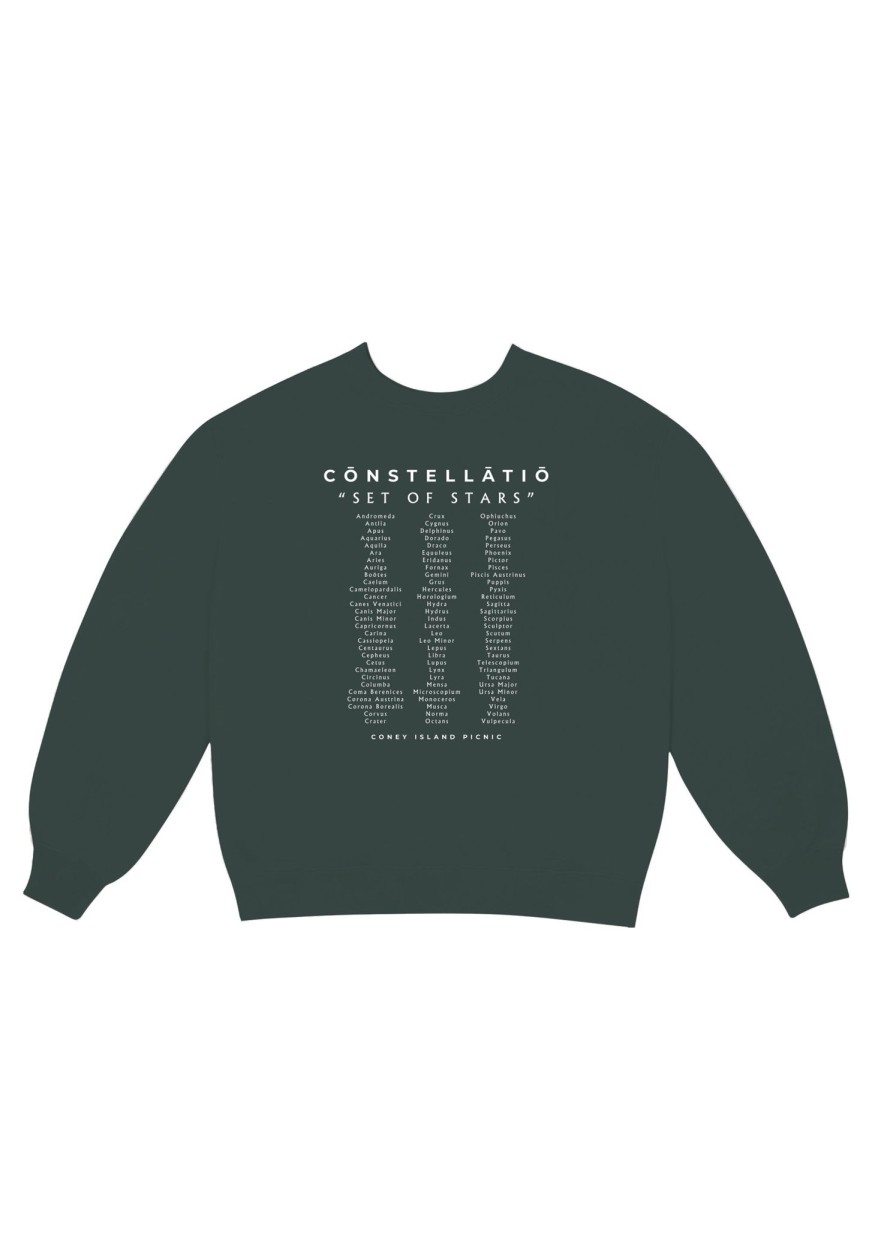 Women Coney Island Picnic | Griffith Park Sky Report Graphic Sweatshirt Black