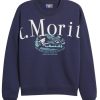 Women Coney Island Picnic | St. Moritz Graphic Sweatshirt Navy Blue