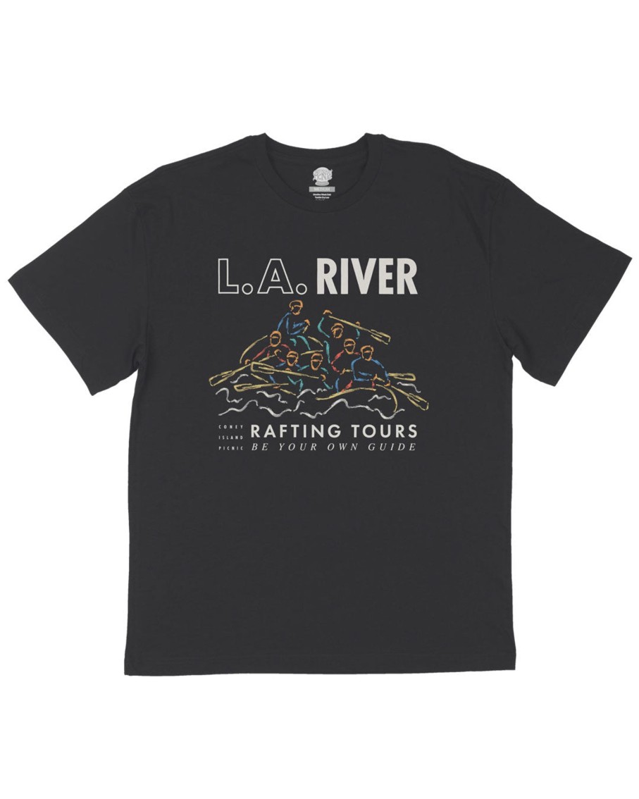 Men Coney Island Picnic | La River Rafting Tours Graphic Short Sleeve Tee Black