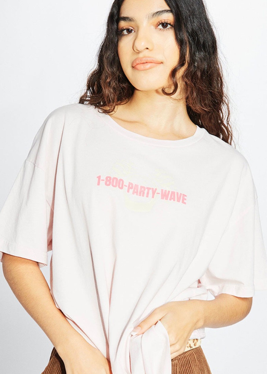 Women Coney Island Picnic | Party Wave Graphic Short Sleeve Tee Lavender