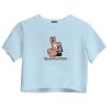 Women Coney Island Picnic | Cip Magic Rabbit Cropped Boxy Tee Delicate Blue