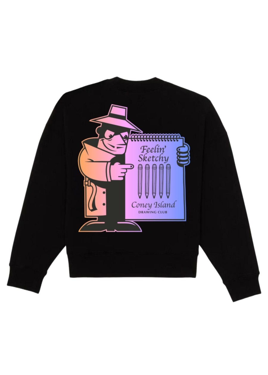 Men Coney Island Picnic | Coney Island Drawing Club Graphic Sweatshirt